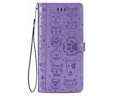 Reach Dėklas Cat-Dog Samsung A356 A35 5G violetinis