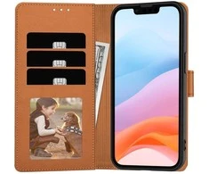 Reach Dėklas Fancy Wallet Apple iPhone 7/8/SE 2020/SE 2022 rudas