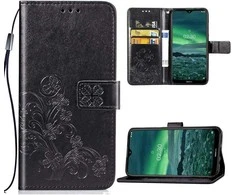 Reach Dėklas Flower Book Samsung A546 A54 5G juodas