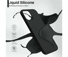 Reach Dėklas Liquid Silicone 1.5mm Xiaomi 13T/13T Pro juodas