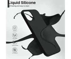 Reach Dėklas Liquid Silicone 1.5mm Xiaomi Redmi 12/Redmi Note 12R/Poco M6 Pro 5G juodas
