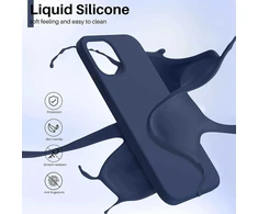 Reach Dėklas Liquid Silicone 1.5mm Xiaomi Redmi 10C tamsiai mėlynas