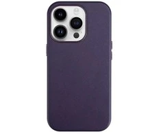 Reach Dėklas Mag Odinis dėklas Apple iPhone 16 Plus tamsiai violetinis