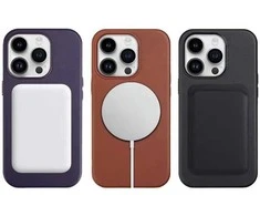 Reach Dėklas Mag Odinis dėklas Apple iPhone 12 Pro Max tamsiai violetinis
