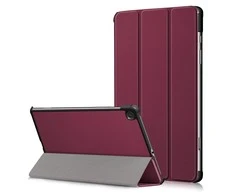 Dėklas Reach Smart Leather Lenovo Tab P11 1st Gen J606 11.0 tamsiai raudonas