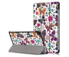 Dėklas Reach Smart Leather Samsung X200/X205 Tab A8 10.5 2021 butterfly