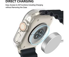 Reach LCD apsauginis stikliukas/dėklas 360 degree cover Apple Watch 40mm skaidrus