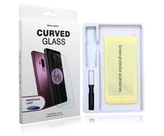 Reach LCD apsauginis stiklas Nano Optics 5D UV klijai Samsung G998 S21 Ultra 5G lenktas skaidrus