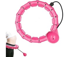 Reach Masažuojantis gimnastikos lankas Smart Hula Hoop HHP007 rožinis
