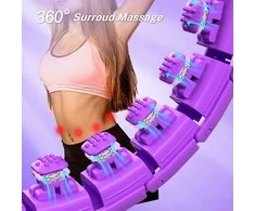 Reach Masažuojantis gimnastikos lankas Smart Hula Hoop M2 violetinis
