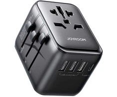 Universalus kelioninis įkroviklis Joyroom JR-TCW01 15W 3xUSB-A/USB-C juodas