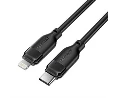 USB kabelis Acefast C16-01 USB-C to Lightning 1.2m juodas