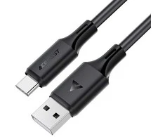 USB kabelis Acefast C17-04 USB-A to USB-C 1.2m juodas