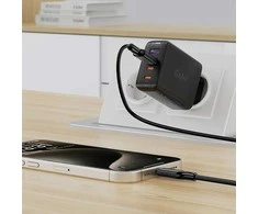 USB kabelis Acefast C17-04 USB-A to USB-C 1.2m juodas