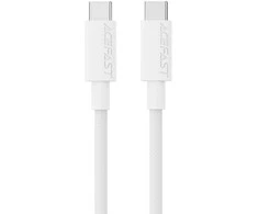 USB kabelis Acefast C18-03 60W USB-C to USB-C 1.2m baltas