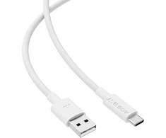 USB kabelis Acefast C18-04 USB-A to USB-C 1.2m baltas