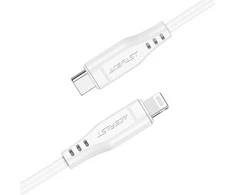USB laidas MFI Acefast C3-01, USB-C iki Lightning, 30 W, 1,2 m (baltas)