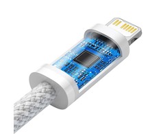 USB kabelis Baseus Dynamic iš Type-C į Lightning 20W 2.0m baltas CALD000102