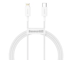 USB kabelis Baseus Superior iš Type-C į Lightning PD 20W 1.0m baltas CATLYS-A02