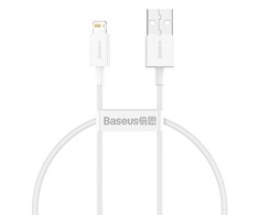 USB kabelis Baseus Superior iš USB į Lightning 2.4A 0.25m baltas CALYS-02