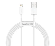 USB kabelis Baseus Superior iš USB į Lightning 2.4A 1.5m baltas CALYS-B02