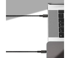 USB laidas Baseus Tungsten Gold Fast Data Type-C iki Type-C 100W 1.0m juodas CATWJ-01