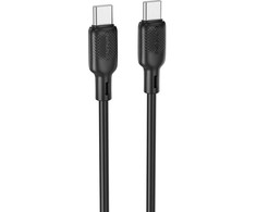 USB kabelis Borofone BX113 60W USB-C to USB-C 2.0m juodas