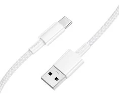 USB kabelis Borofone BX117 USB-A to USB-C 1.0m baltas