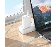 USB kabelis Borofone BX117 USB-A į USB-C 1,0 m baltas