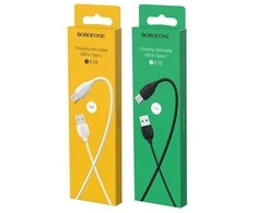USB kabelis BOROFONE BX19 Benefit type-C juodas 1m