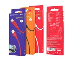 USB kabelis Borofone BX30 Type-C 1.0m silikoninis juodas
