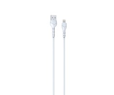 USB laidas Devia Kintone Lightning 1.0m baltas 5V 2.1A