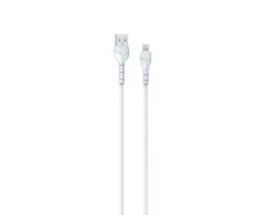 USB laidas Devia Kintone Lightning 1.0m baltas 5V 2.1A