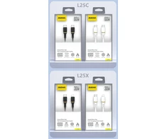 USB kabelis Dudao L25X USB-C to Lightning 30W 1.0m baltas