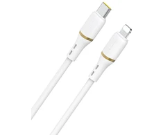 USB kabelis Dudao L25X USB-C to Lightning 30W 1.0m baltas
