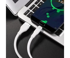 USB kabelis Hoco U72 Lightning 1.2m silikoninis baltas
