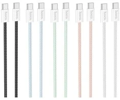 USB kabelis Hoco X104 60W USB-C to USB-C 2.0m juodas