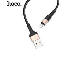 USB kabelis Hoco X26 Lightning 1.0m juodas-auksinis