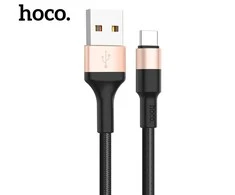 USB kabelis Hoco X26 Type-C 1.0m juodas-auksinis