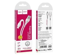 USB kabelis Hoco X37 Cool Power Lightning 1.0m baltas