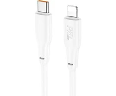 USB kabelis Hoco X93 PD20W USB-C to Lightning 1.0m baltas