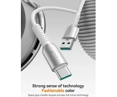 USB kabelis Joyroom S-A51 USB-A į USB-C 3A 1.2m pilkas