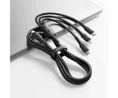 USB kabelis Joyroom S-A61 USB-C to USB-C/Lightning/MicroUSB 3.5A 1.2m juodas