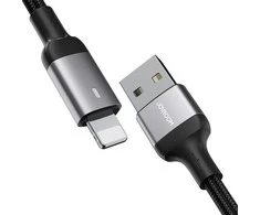 USB kabelis Joyroom S-UL012A10 USB to Lightning 2.4A 1.2m juodas