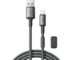 USB kabelis Joyroom SA-50 USB-A to Lightning 3A 1.2m tamsiai pilkas