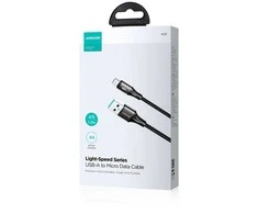 Joyroom Light-Speed USB kabelis į Micro SA25-AM3, 3A, 1.2 m (juodas)