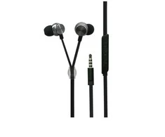 2GO In-Ear Stereo Ausinės "Luxury" Zipper-Style, Juodos spalvos