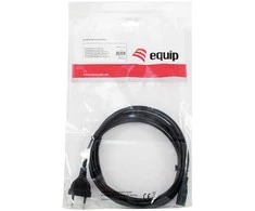 Equip Equip IEC-Stromkabel 2pin maitinimo kabelis -> C7 3m St/Bu juodas