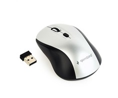 gembird Pelė OPT WIRELESS 4 Tasten inkl. USB grau/juodas