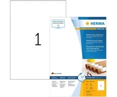 Herma HERMA 10775 etiketės spausdinimui Baltas Lipnios etiketės spausdinimui